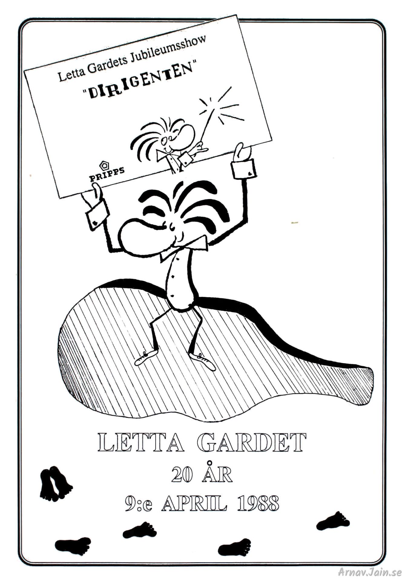 Affisch Letta Gardet 20 år
